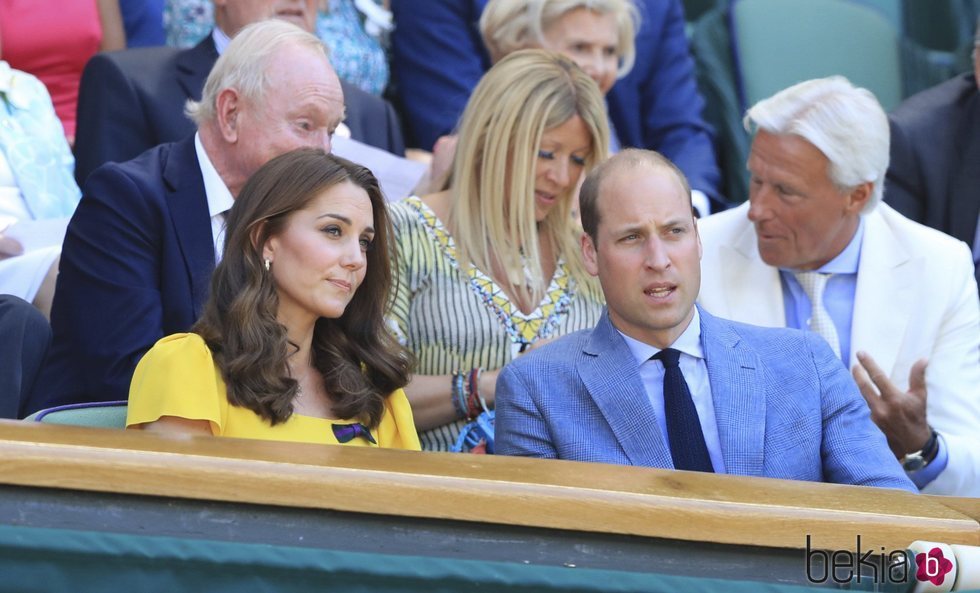 Los Duques de Cambridge en la final masculina de WImbledon 2018