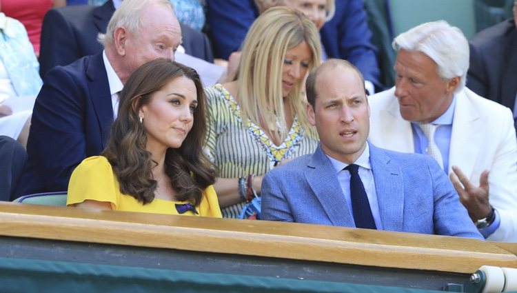 Los Duques de Cambridge en la final masculina de WImbledon 2018