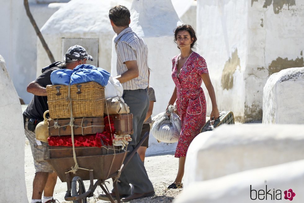 Penélope Cruz en el rodaje de 'Dolor y Gloria', la última obra de Almodóvar