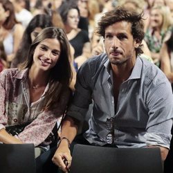 Feliciano López y Sandra Gago en el concierto de Alejandro Fernández