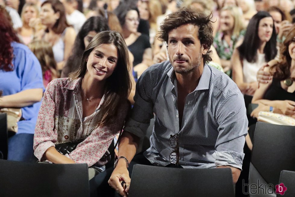 Feliciano López y Sandra Gago en el concierto de Alejandro Fernández