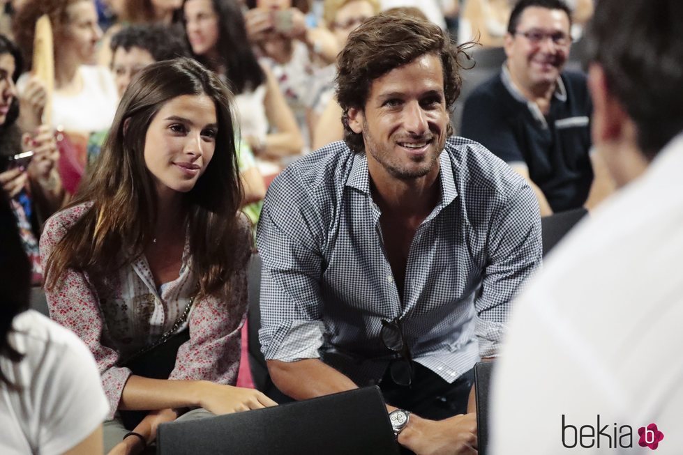 Sandra Gago y Feliciano López en un concierto