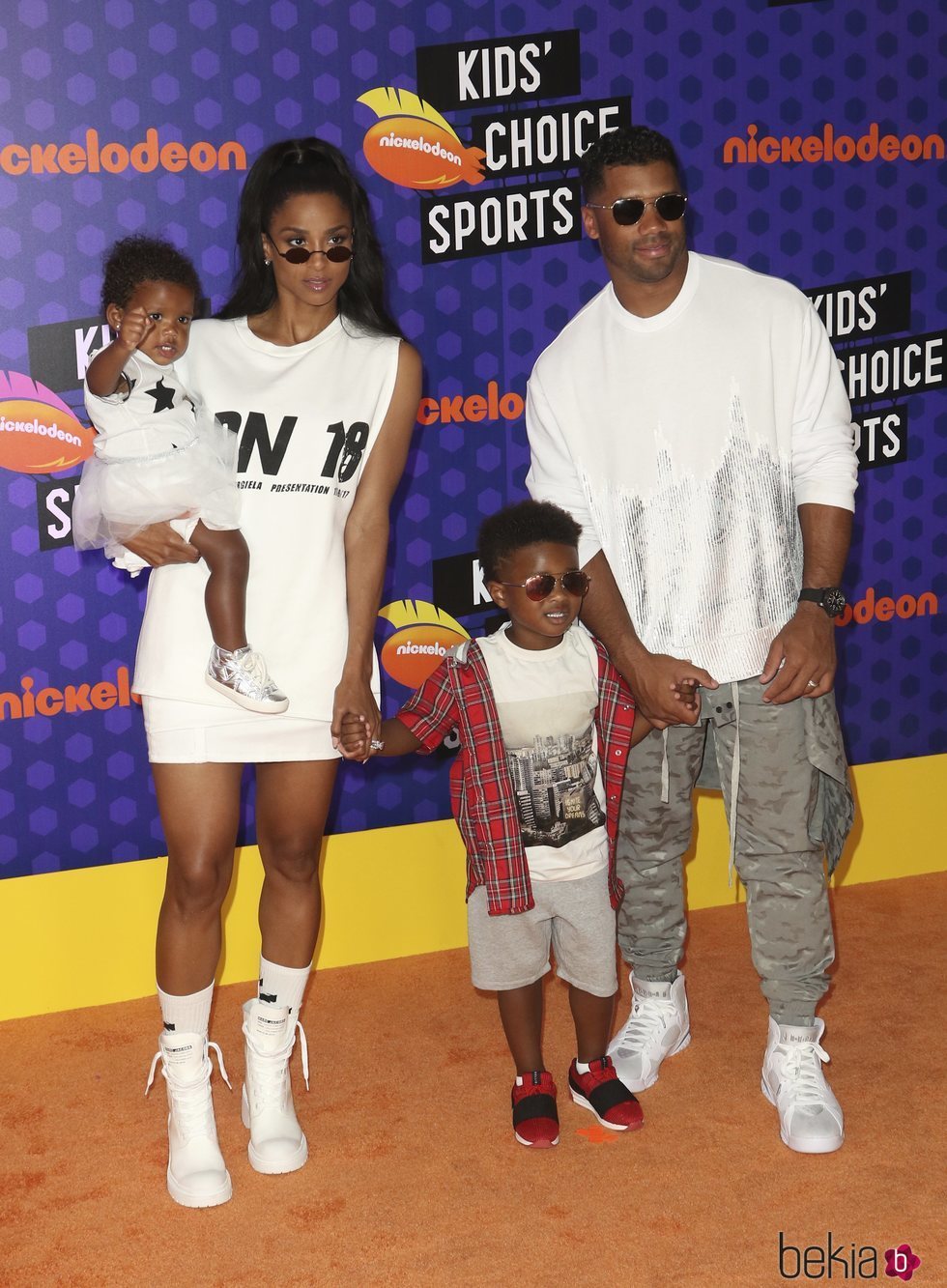 Ciara y Russell Wilson en los premios 'Kids Choice Sports'