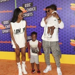 Ciara y Russell Wilson en el evento 'Kids Choice Sports 2018'