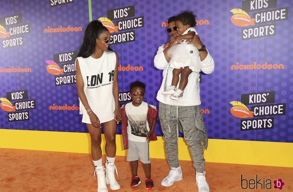 Ciara y Russell Wilson en el evento 'Kids Choice Sports 2018'