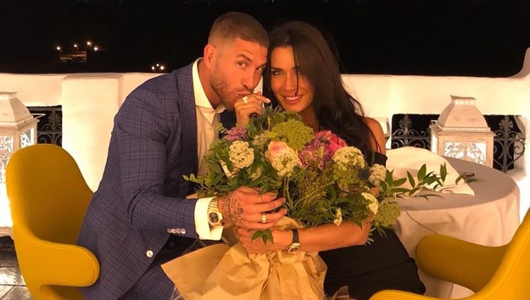 Sergio Ramos y Pilar Rubio tras comprometerse