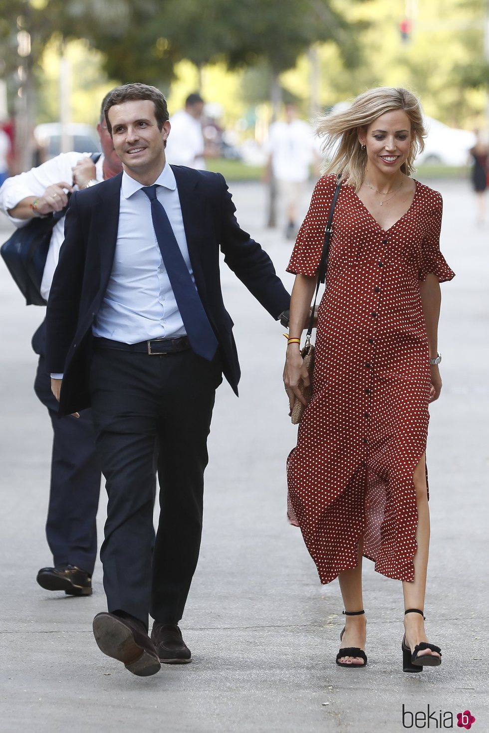 Pablo Casado e Isabel Torres en la clausura de su campaña a la presidencia del PP