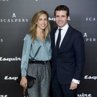 Pablo Casado e Isabel Torres en el aniversario de Squire & Scalpers