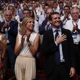 Pablo Casado y su mujer Isabel en el nombramiento como Presidente del PP