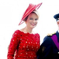 Felipe y Matilde de Bélgica muy sonrientes en la celebración del Día Nacional