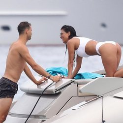 Nicole Scherzinger y Grigor Dimitrov en un yate