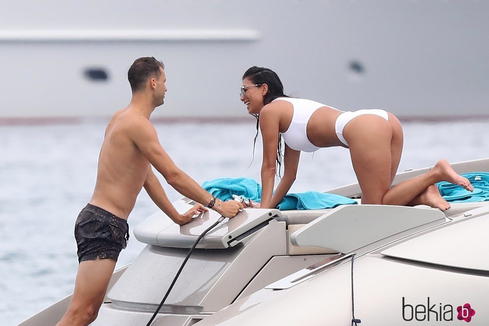 Nicole Scherzinger y Grigor Dimitrov en un yate