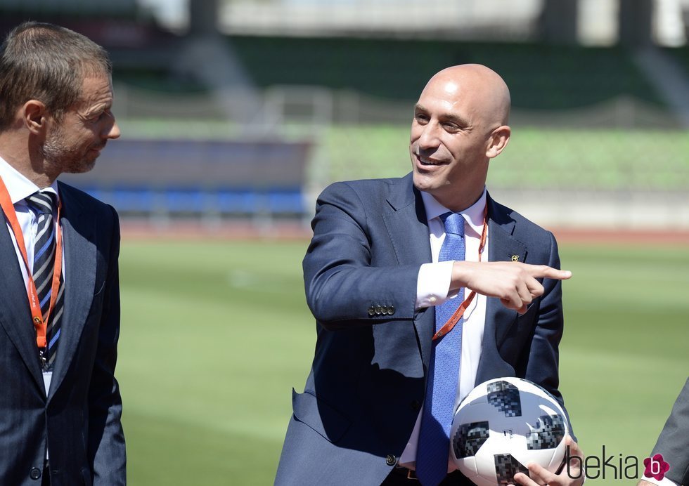 Luis Rubiales en una acto de la UEFA