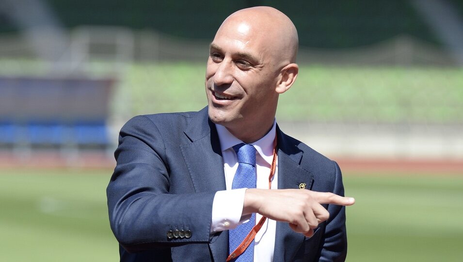 Luis Rubiales en una acto de la UEFA