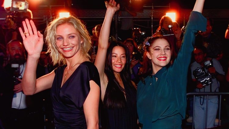 Cameron Díaz, Lucy Liu y Drew Barrymore en la premiere mundial de 'Los ángeles de Charlie'