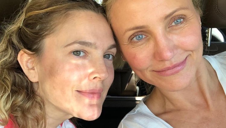 Cameron Diaz y Drew Barrymore sin maquillaje