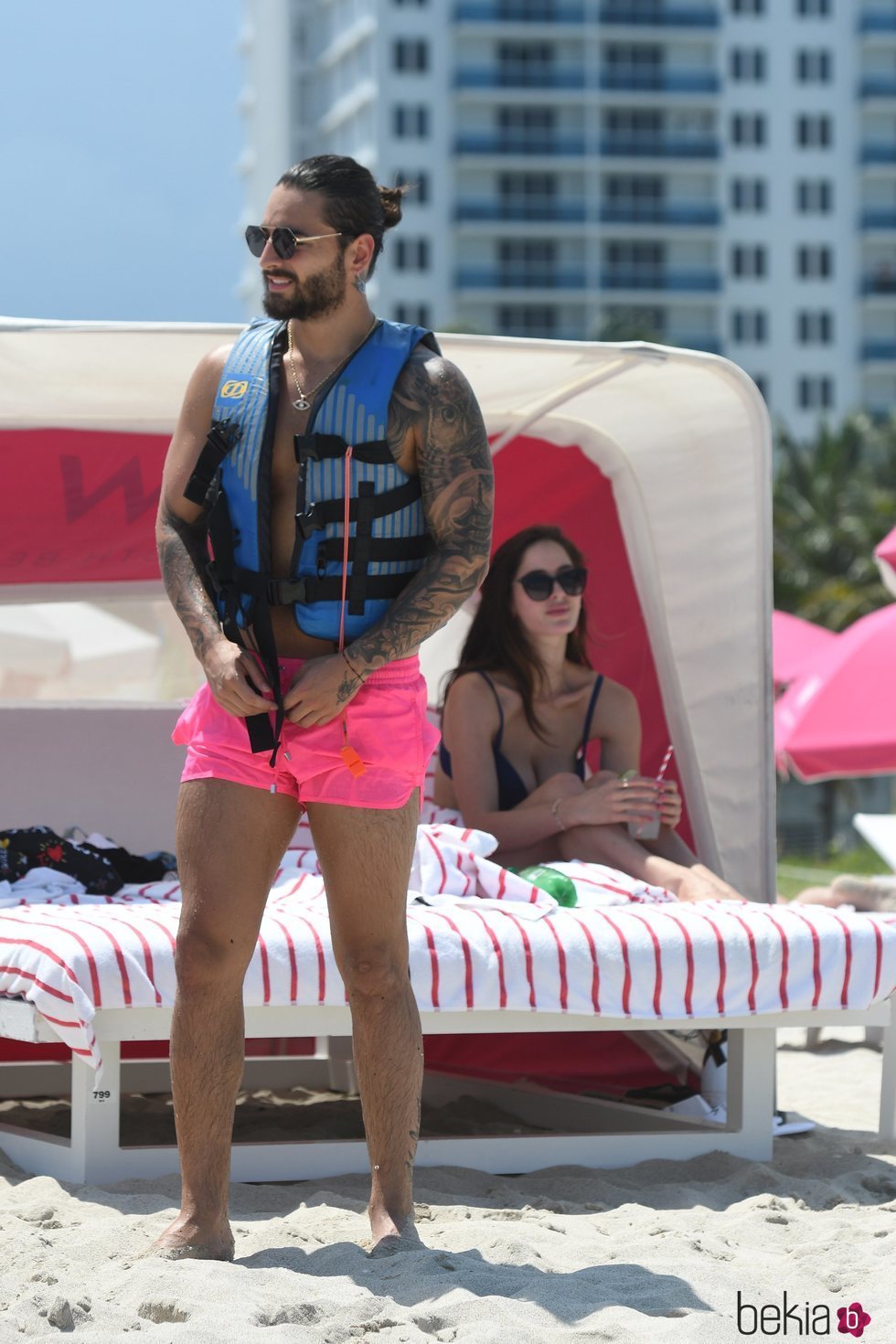 Maluma y Natalia Barulich en Miami