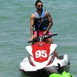 Maluma en la playa de Miami de vacaciones