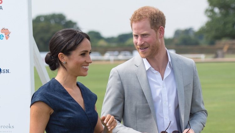 El Príncipe Harry y Meghan Markle en la Copa de Polo Sentebale