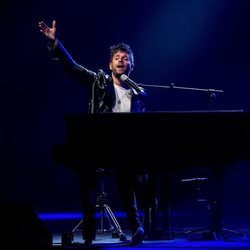 Pablo López durante su concierto en el Teatro Real