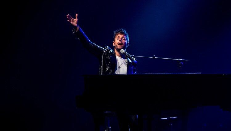 Pablo López durante su concierto en el Teatro Real