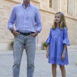 El Rey Felipe y la Princesa Leonor en su posado de verano 2018 en Mallorca