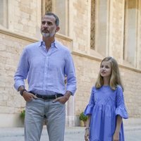 El Rey Felipe y la Princesa Leonor en su posado de verano 2018 en Mallorca