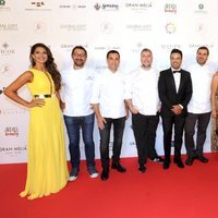 Lorena Bernal junto con Luis Fonsi y Adrián Martín en la gala Globel Gift Marbella 2018