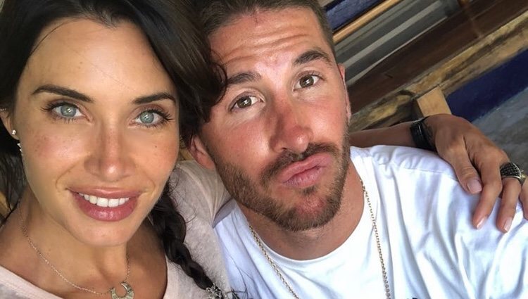 Pilar Rubio y Sergio Ramos durante su viaje a México