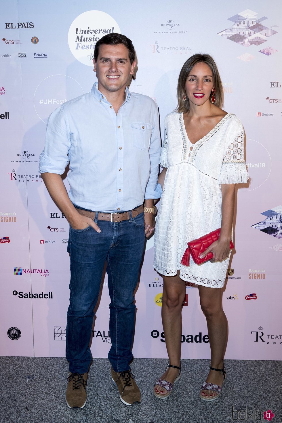 Albert Rivera y Beatriz Tajuelo en el concierto de Pablo Alborán en el Teatro Real