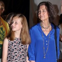 La Princesa Leonor y la Reina Sofía en el concierto de Ara Malikian en Mallorca