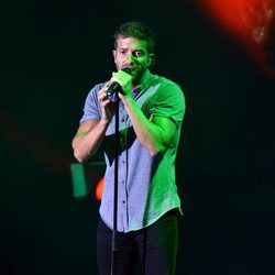 Pablo Alborán durante su concierto en el Festival Starlite en Marbella