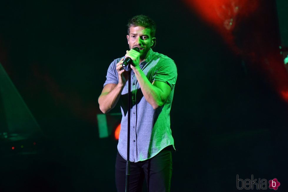 Pablo Alborán durante su concierto en el Festival Starlite en Marbella