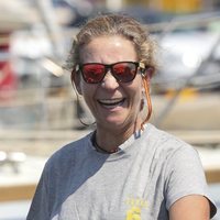 La Infanta Elena, muy sonriente en la Copa del Rey de Vela 2018