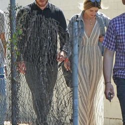 El actor Chris Pratt acudiendo a misa junto con Katherine Schwarzenegger