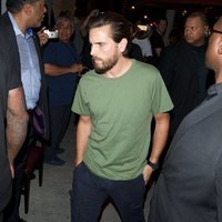 Scott Disick llegando a la fiesta del 21 cumpleaños de Kylie Jenner