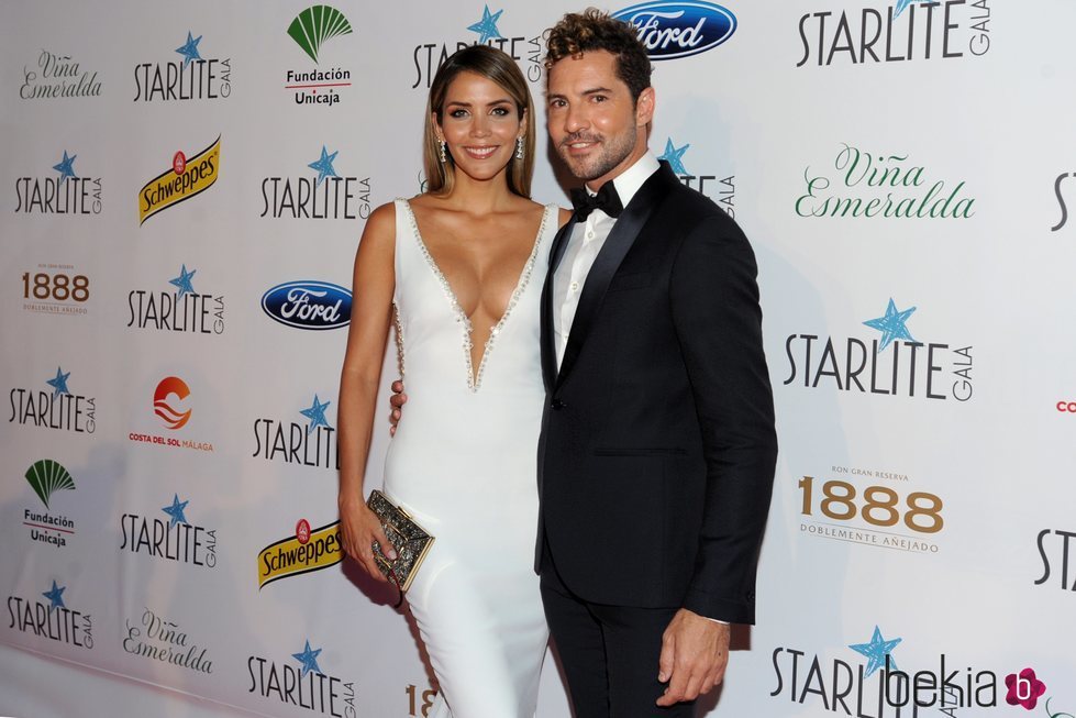 David Bisbal y Rosanna Zanetti en la Gala Starlite de Marbella 2018