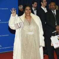 Aretha Franklin en la cena de corresponsales de la Casa Blanca 2016