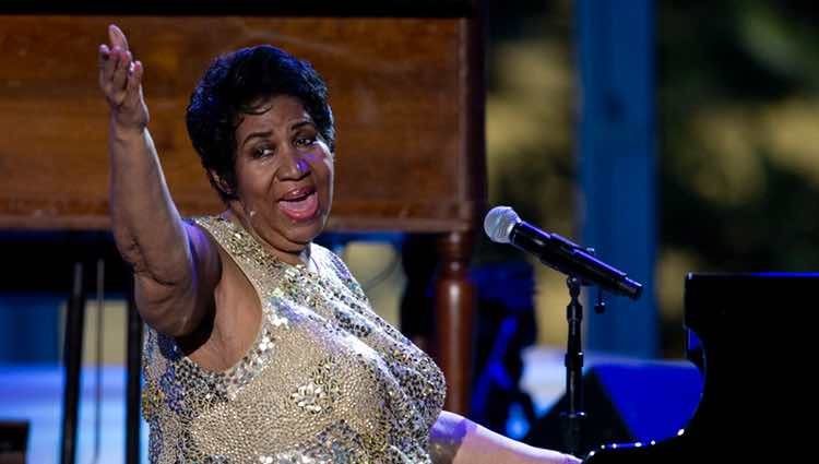 Aretha Franklin actuando en el Día Internacional del Jazz 2016