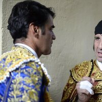 Jesulín de Ubrique con Juan José Padilla en la plaza de toros de Cuenca durante la Feria de San Julián 2018