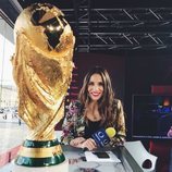 Lucía Villalón durante el Mundial de Rusia 2018