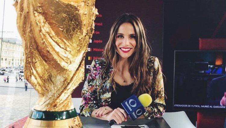 Lucía Villalón durante el Mundial de Rusia 2018