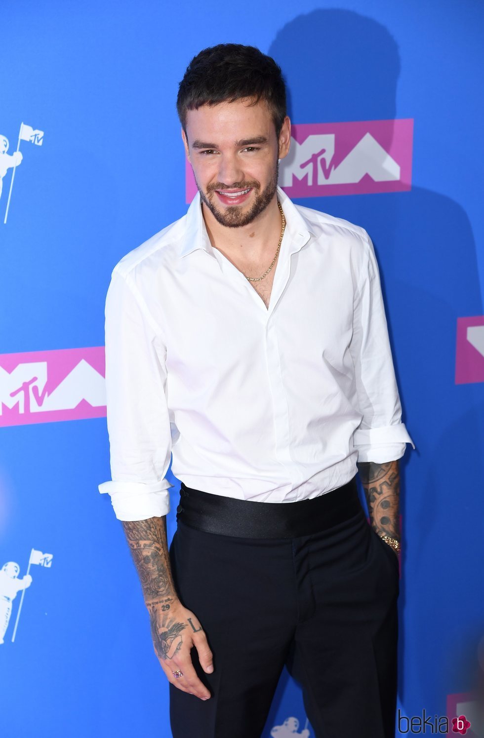 Liam Payne en la alfombra roja de los VMAs 2018