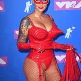 Amber Rose en la alfombra roja de los VMAs 2018