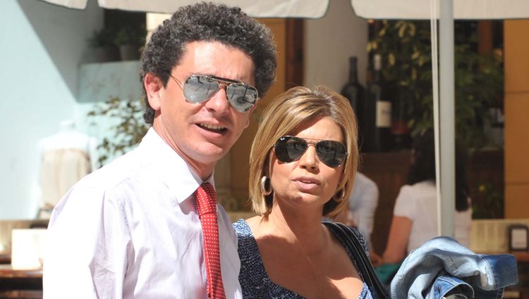 Terelu Campos y Salvador Pérez juntos en Málaga en 2010