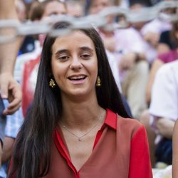 Victoria Federica viendo una corrida de toros de la Feria de Almería 2018