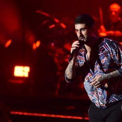 Melendi, muy feliz en el escenario del Festival Starlite de Marbella 2018