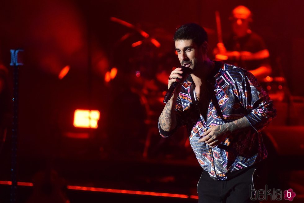 Melendi, muy feliz en el escenario del Festival Starlite de Marbella 2018