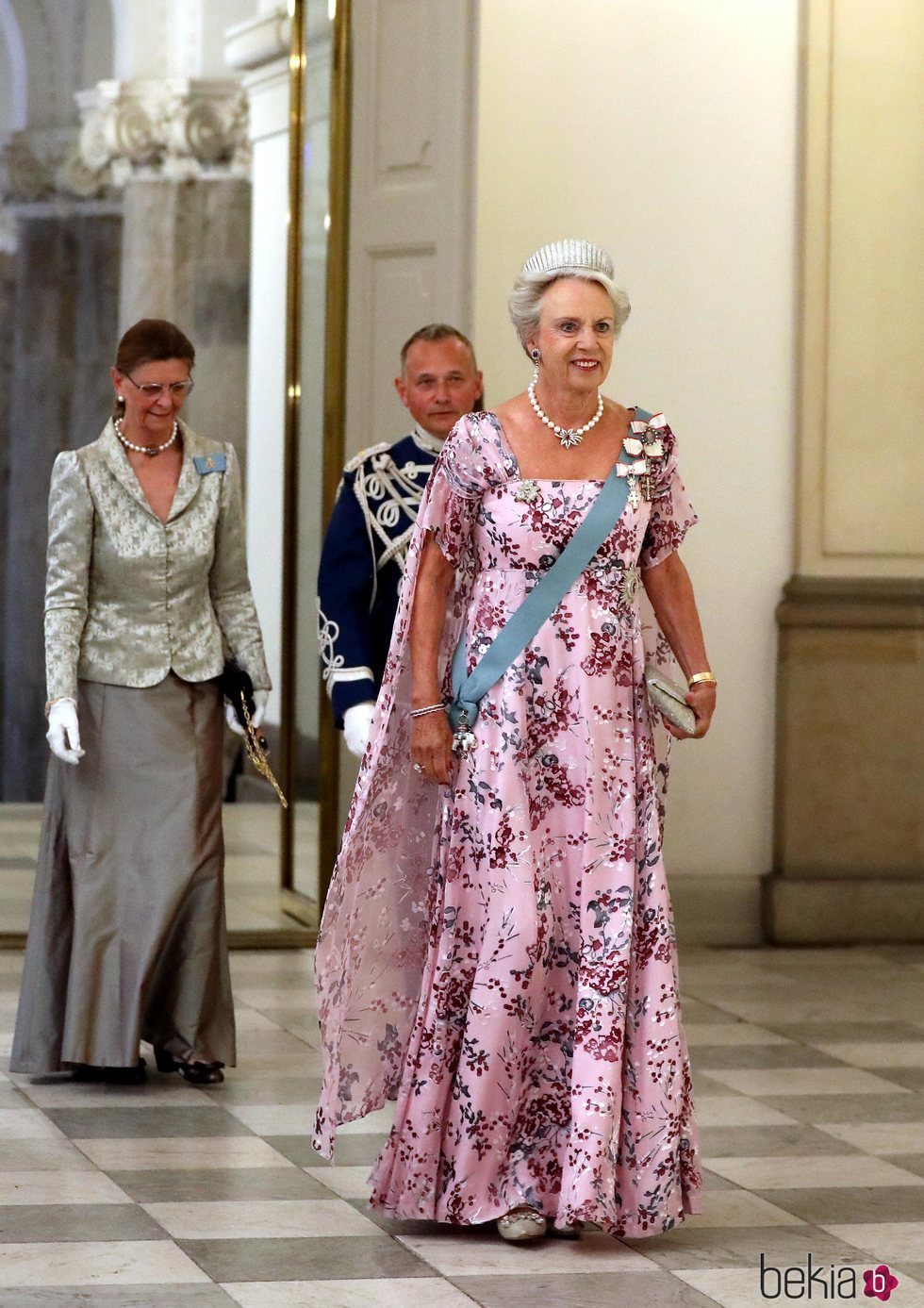 Benedicta de Dinamarca en la cena de gala en honor a Emmanuel Macron