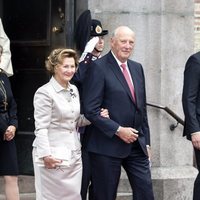 Harald y Sonia de Noruega en sus Bodas de Oro